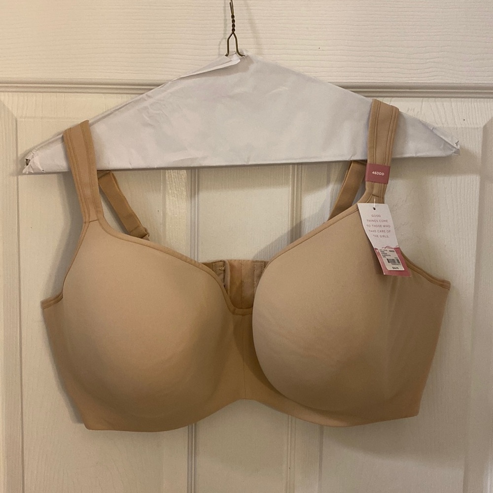 NWT!  46DDD Cacique Balconette Bra in Nude/Beige